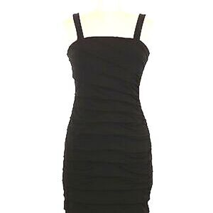 Carole Little Ruched Black Dress